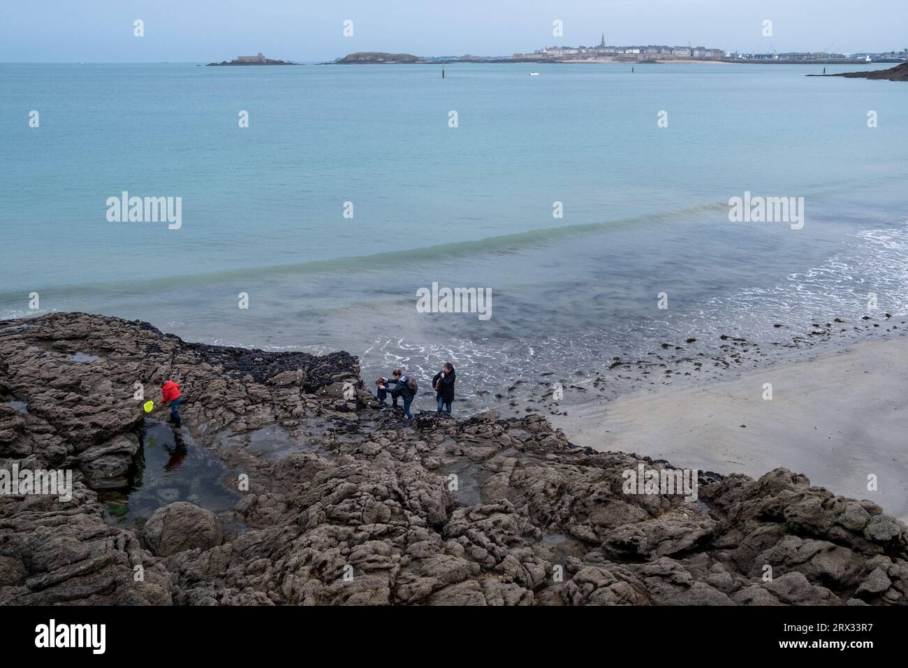 Frankreich, Bretagne, Dinard am 20220101. Foto, das den Alltag in
