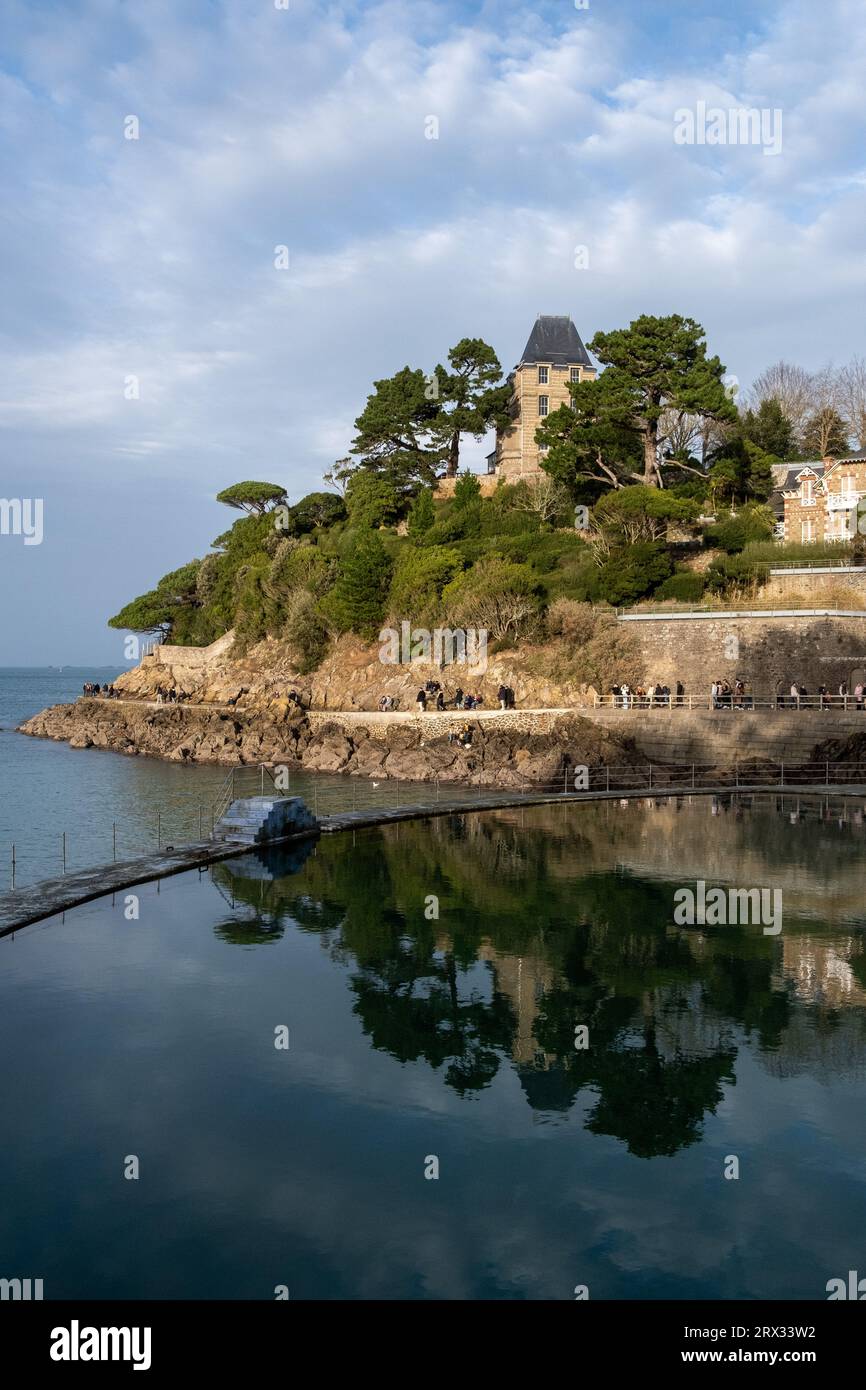 Frankreich, Bretagne, Dinard am 20220101. Foto, das den Alltag in