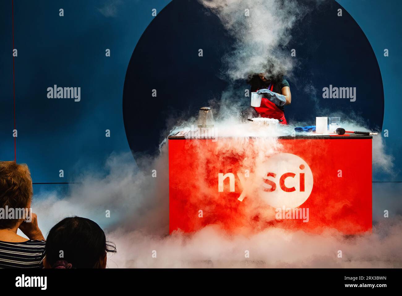 New York Hall of Science Live Chemistry Demonstration Stockfoto