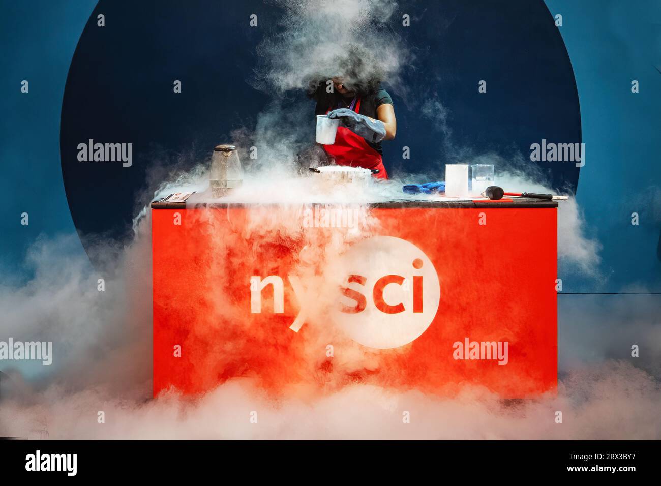 New York Hall of Science Live Chemistry Demonstration Stockfoto