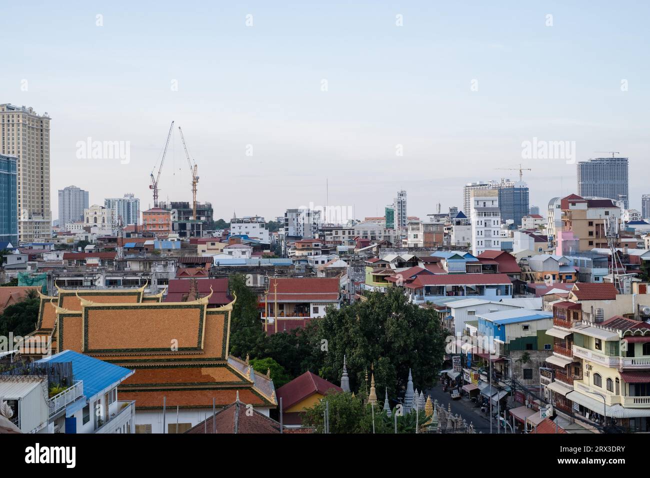 Blick über Phnom Penh, Kambodscha Stockfoto