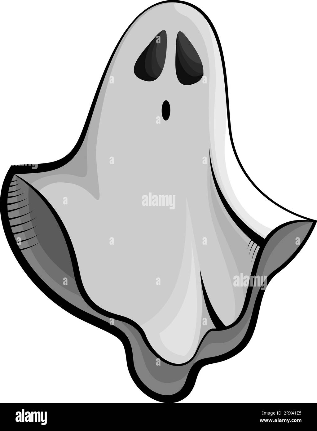 Geistertattoo , Illustration, Vektor auf weißem Hintergrund. Stock Vektor