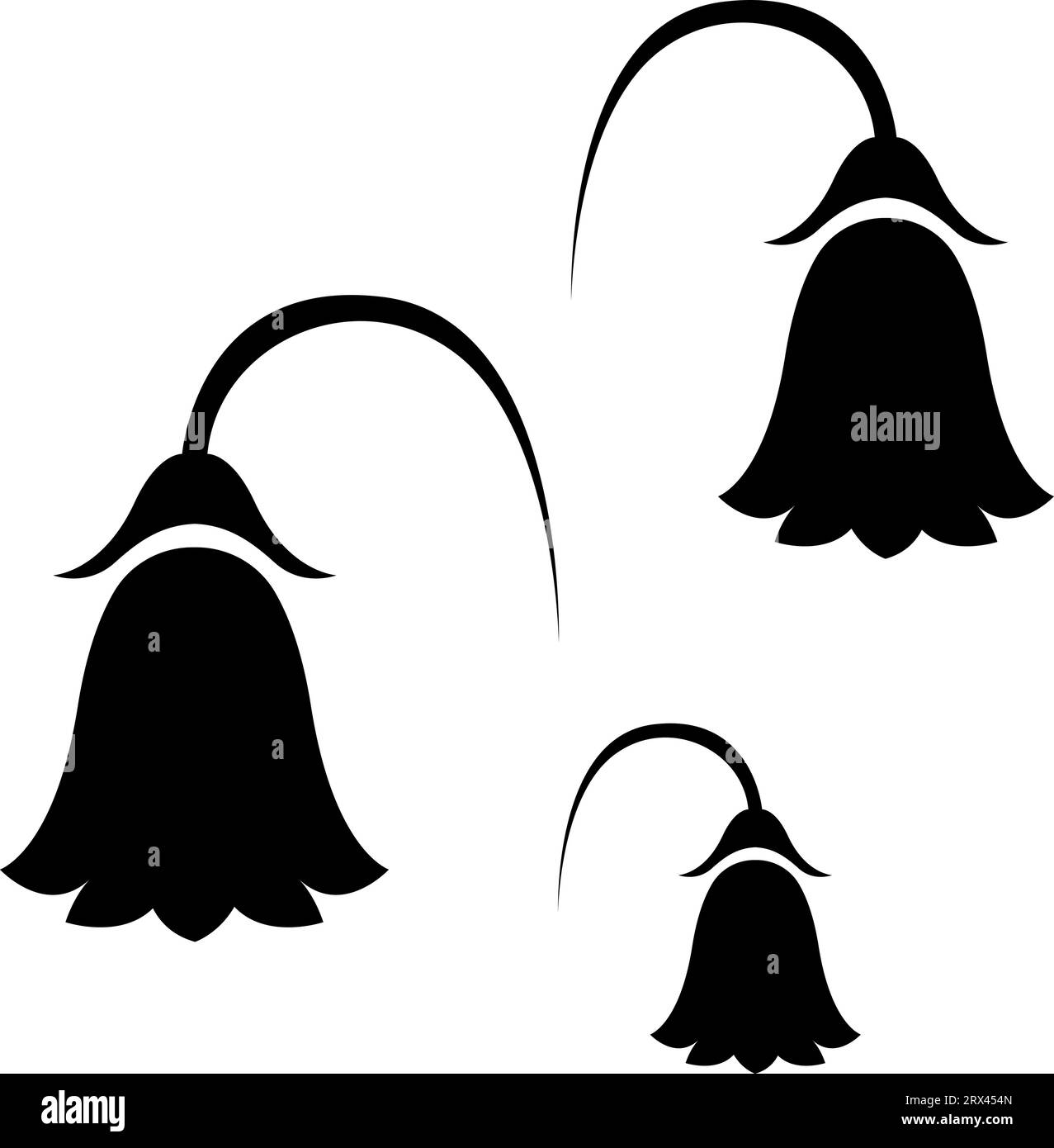 Schwarzes Blumentattoo, Tattoo-Illustration, Vektor auf weißem Hintergrund. Stock Vektor