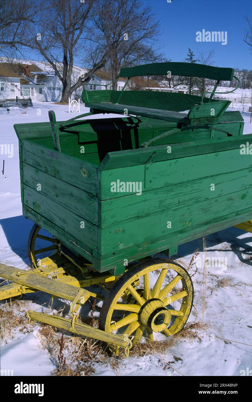 Wagon, Arthur Bowring Sandhills Ranch State Historic Park, Nebraska Stockfoto