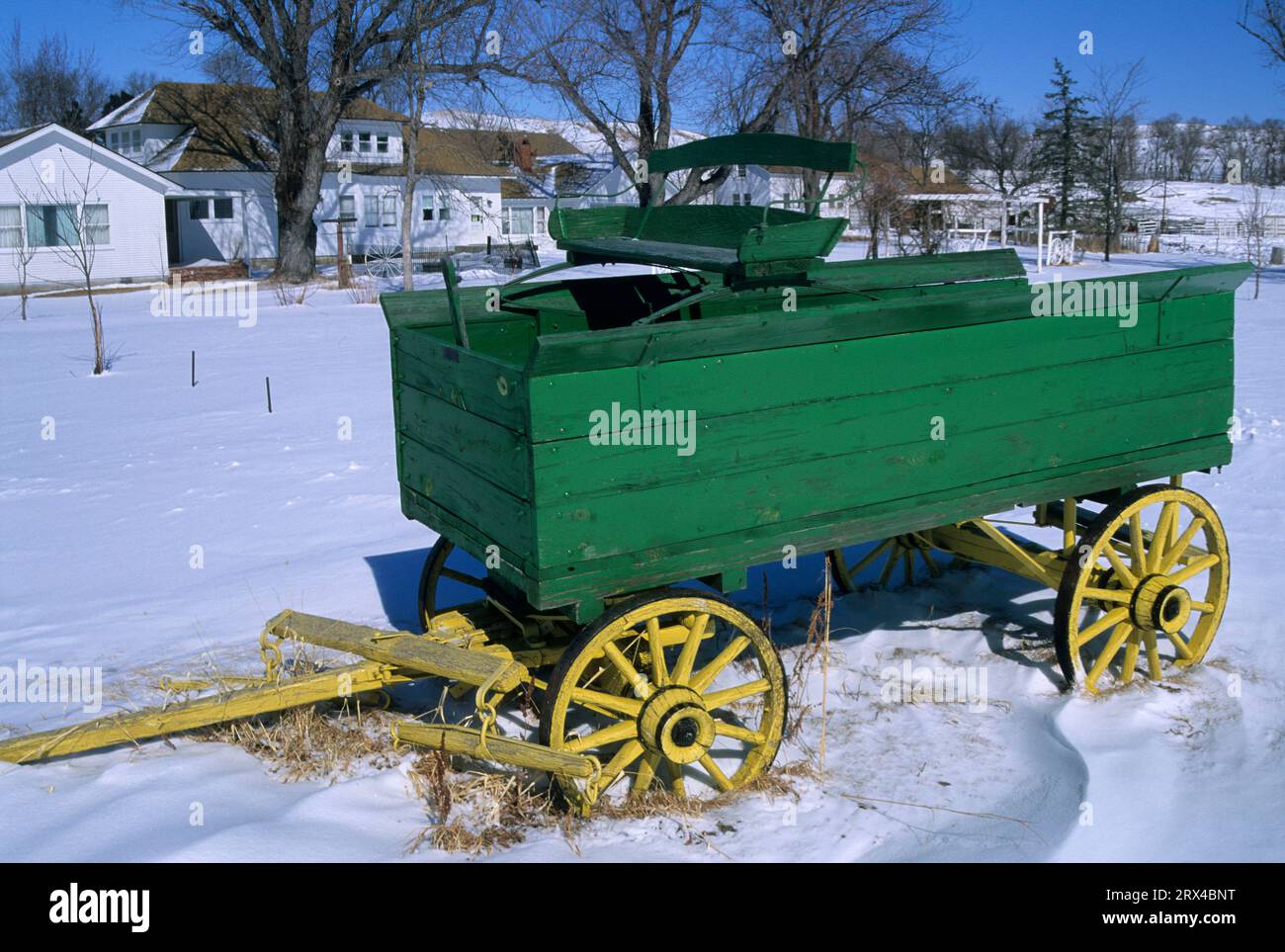 Wagon, Arthur Bowring Sandhills Ranch State Historical Park, Nebraska Stockfoto