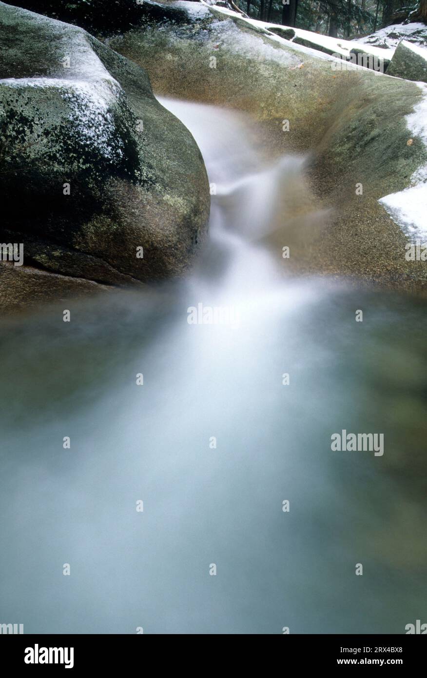 Die Cascades, Franconia Notch State Park, New Hampshire Stockfoto