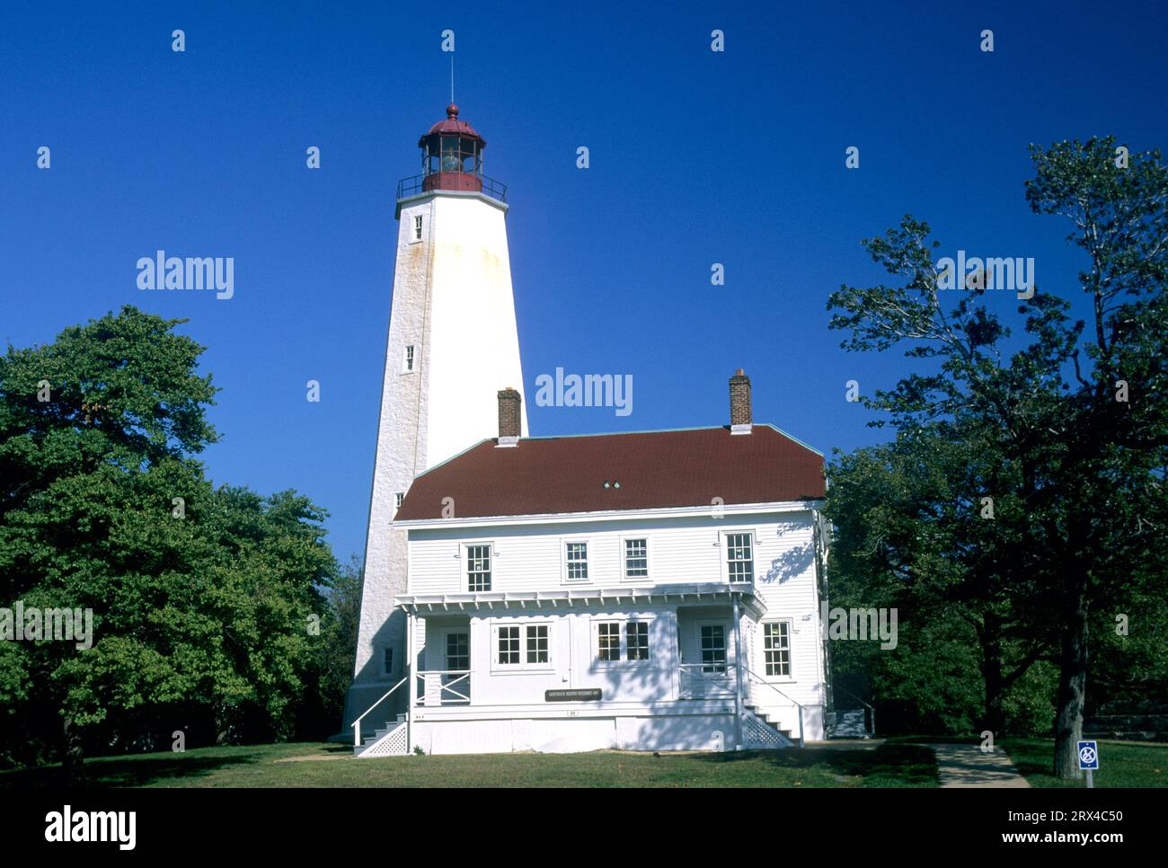 Sandy Hook Lighthouse, Gateway National Recreation Area, New Jersey Stockfoto