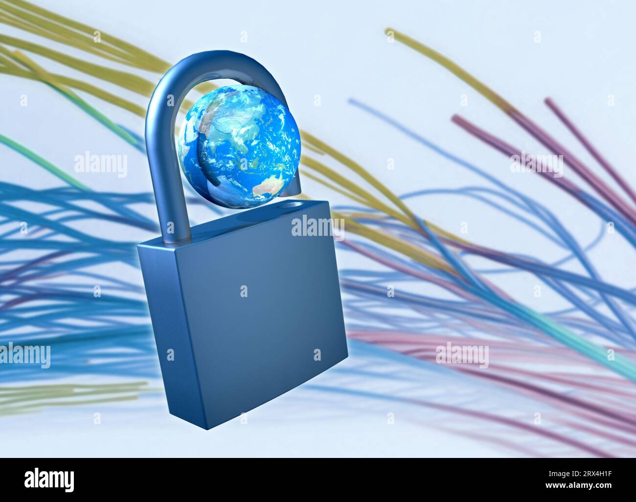 Cyber-Sicherheit, konzeptionelle Illustration Stockfoto