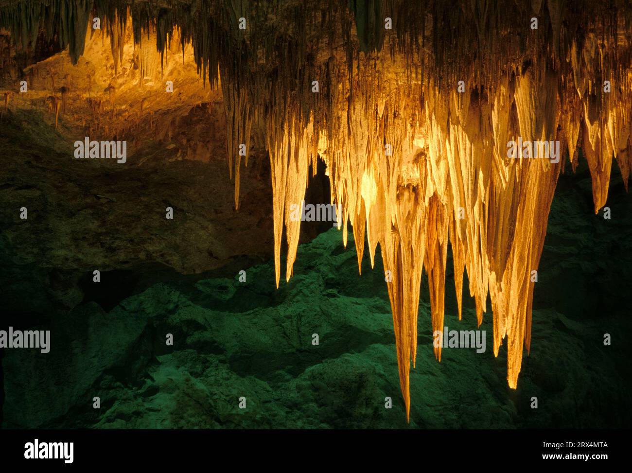 Höhlenformationen, Carlsbad Caverns National Park, New Mexico Stockfoto
