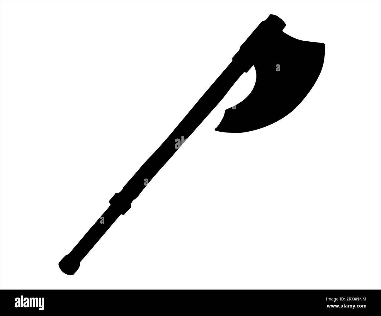 Axt Silhouette Vektor Kunst weißer Hintergrund Stock Vektor