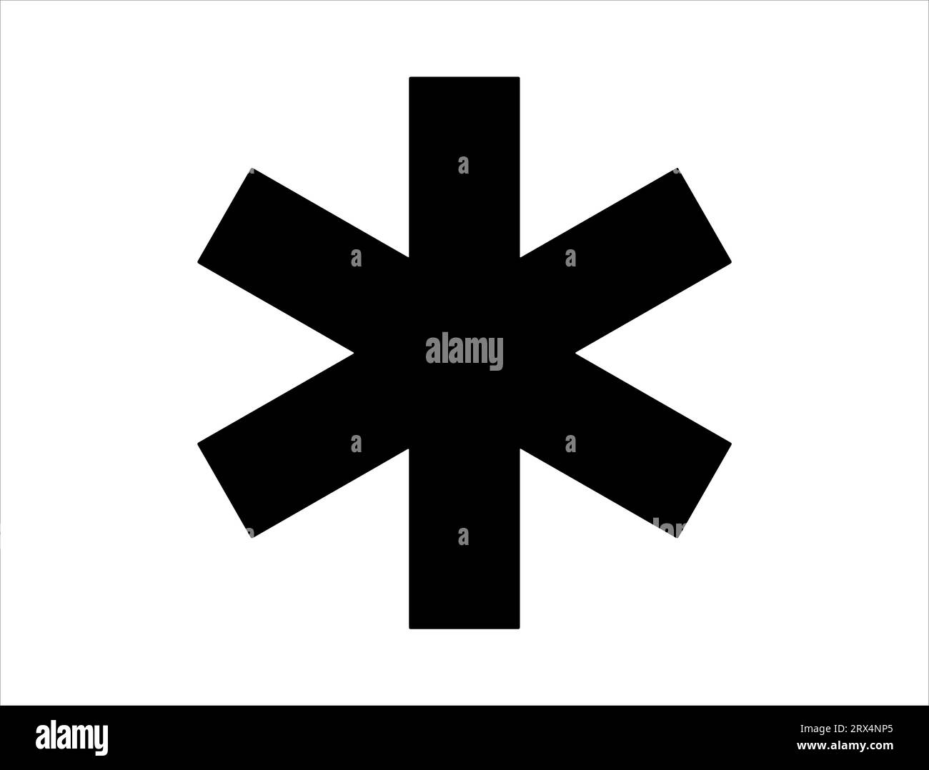 Sternchen Zeichen Silhouette Vektor Kunst weißer Hintergrund Stock Vektor