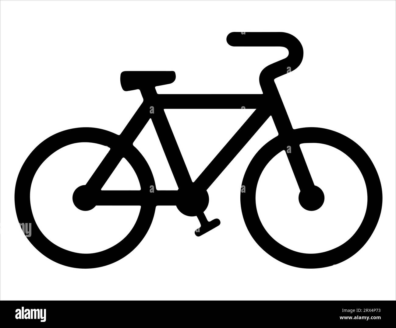 Fahrrad Silhouette Vektorgrafik Stock Vektor