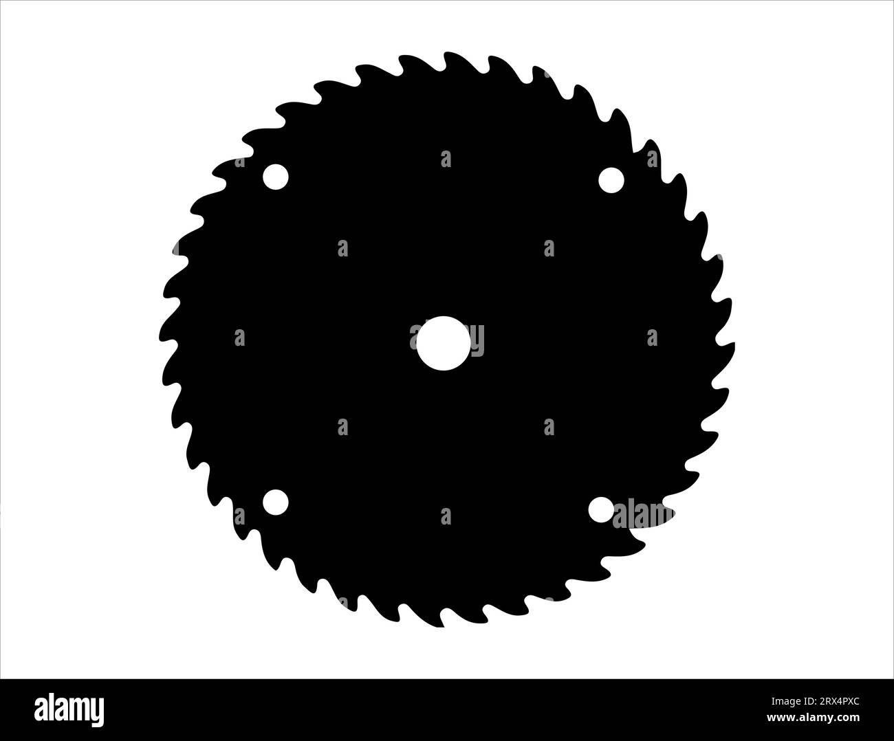Kreissäge Silhouette Vektorgrafik Stock Vektor
