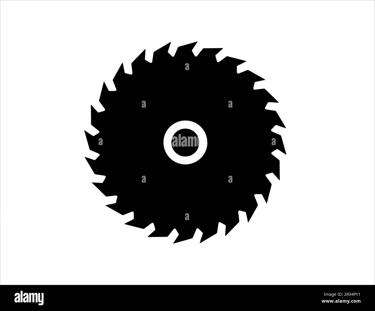 Kreissäge Silhouette Vektorgrafik Stock Vektor