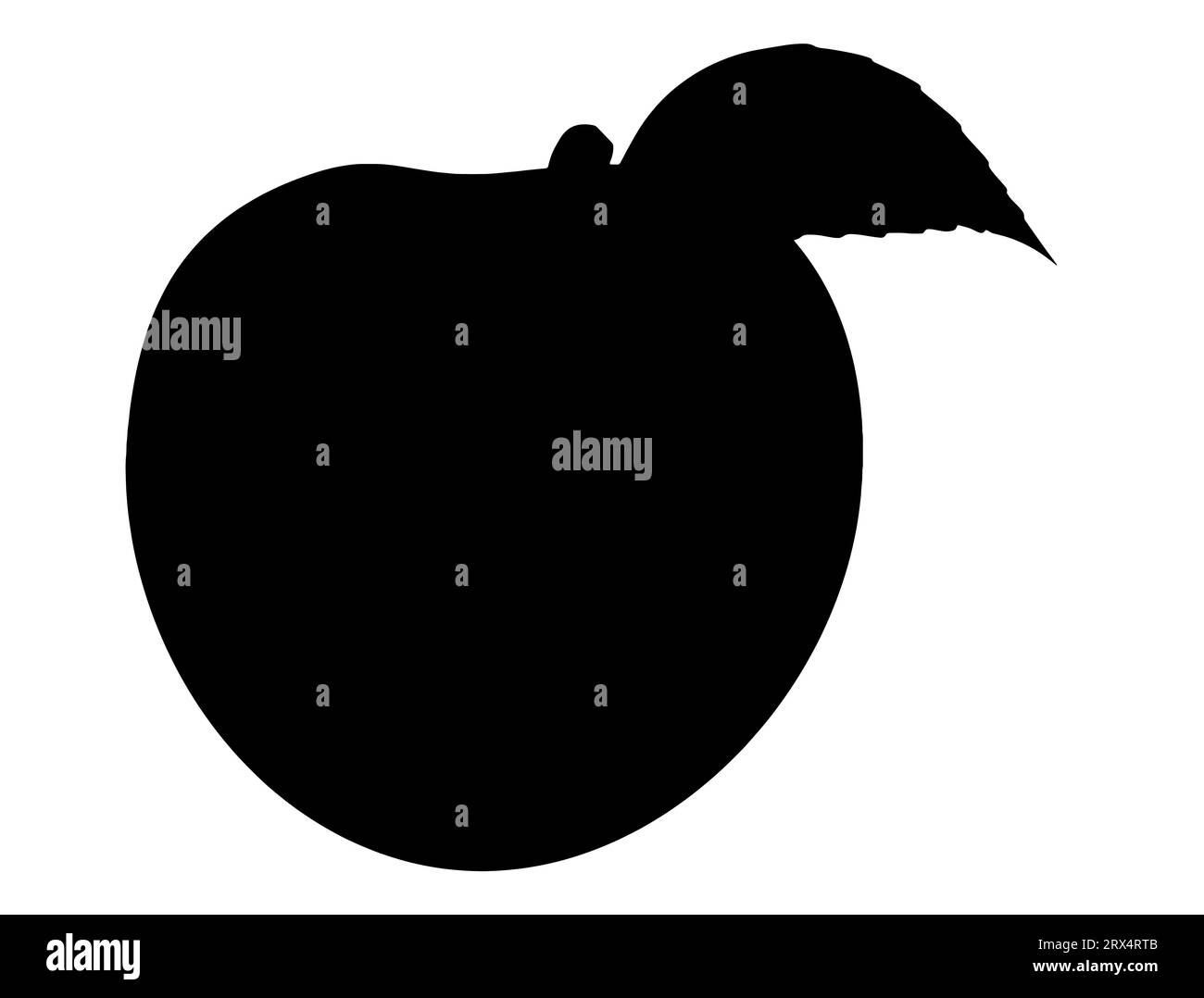 Pfirsichsilhouette Vektor Kunst weißer Hintergrund Stock Vektor