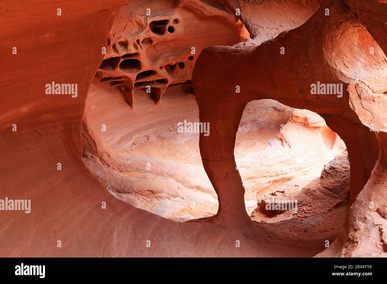 Windstone Arch - Valley of Fire State Park, Nevada Stockfoto