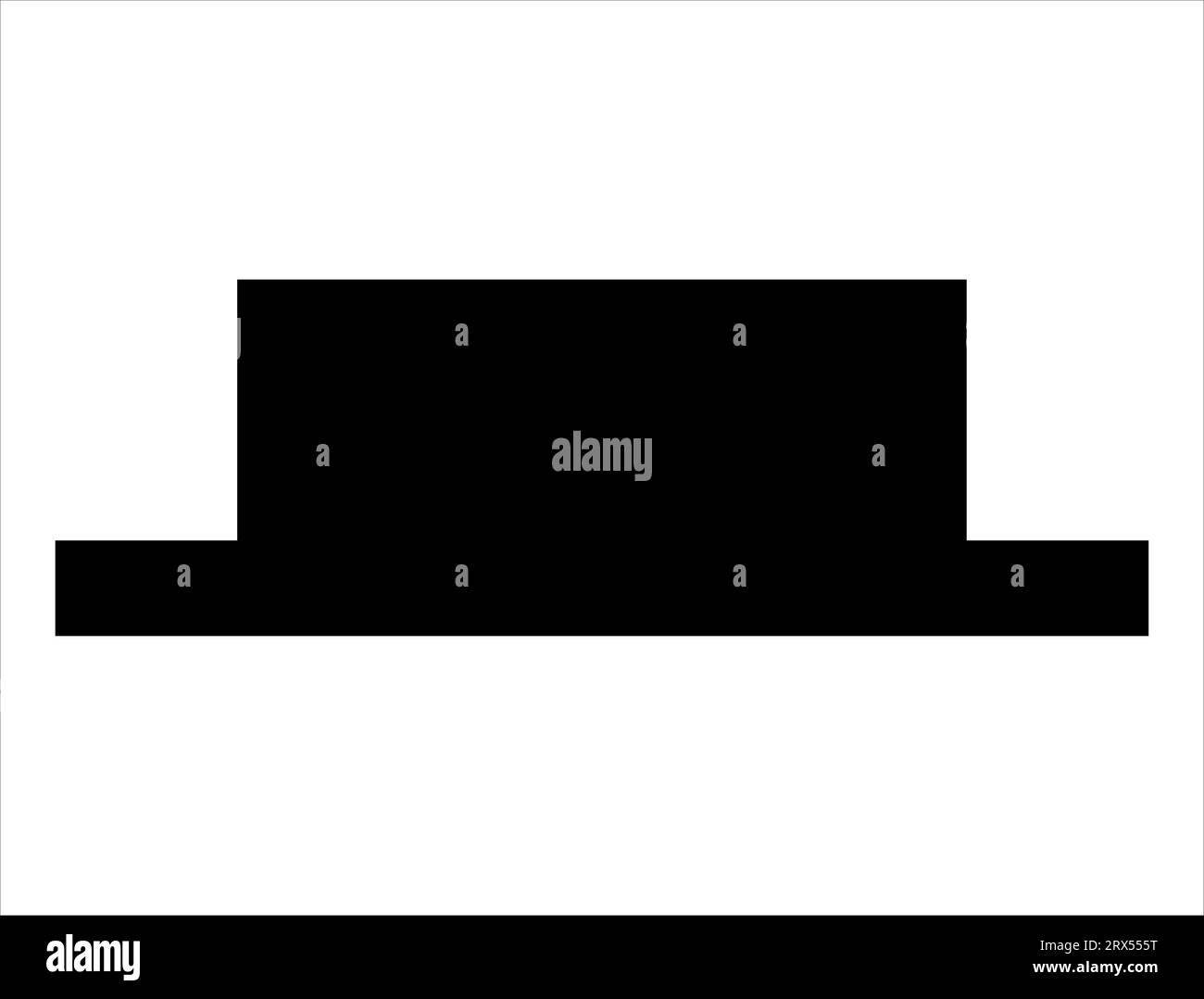 Halbe Ruhehinweis Silhouettenvektorgrafik weißer Hintergrund Stock Vektor