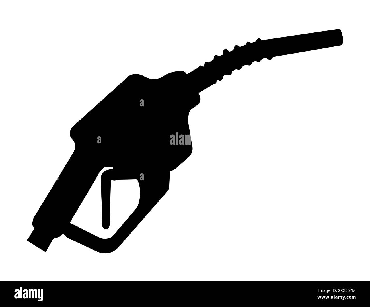 Benzinpumpe Düse Silhouette Vektor-Kunst Stock Vektor