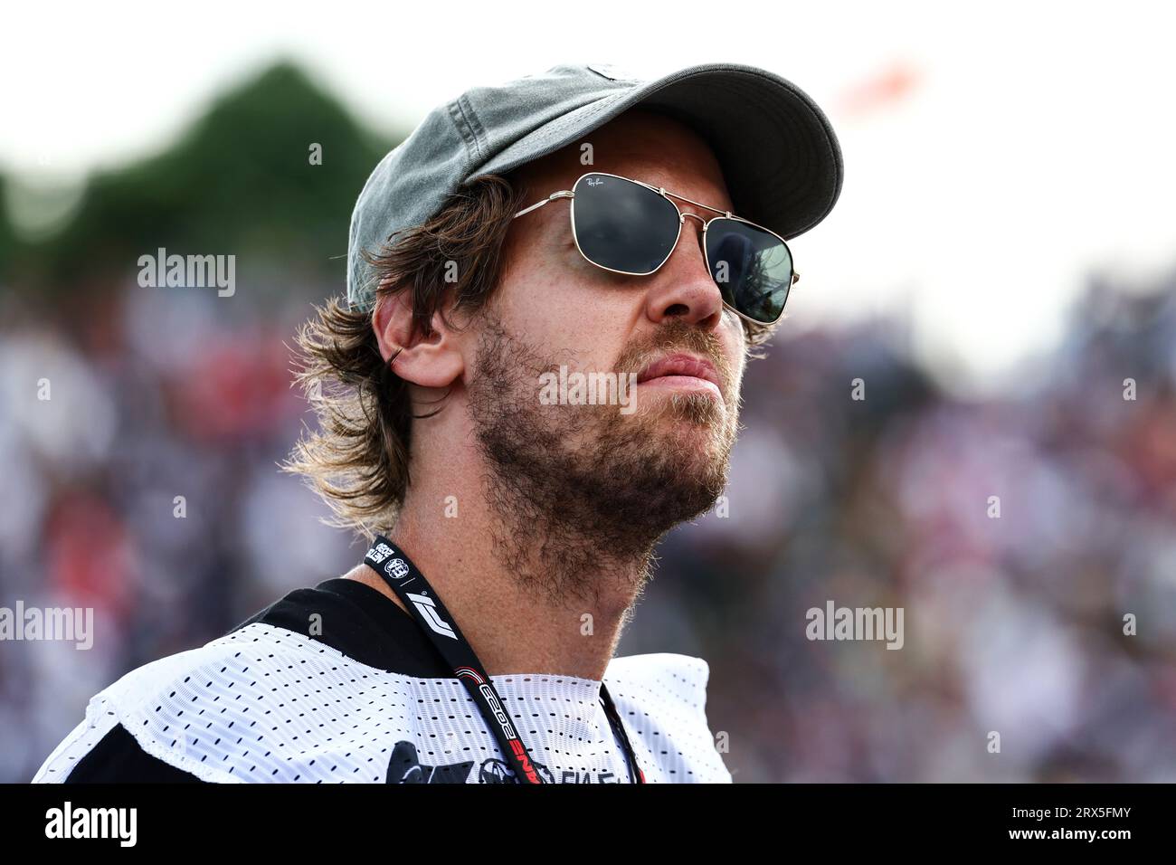 (L-R): Sebastian Vettel (GER). Quelle: James Moy/Alamy Live News Stockfoto