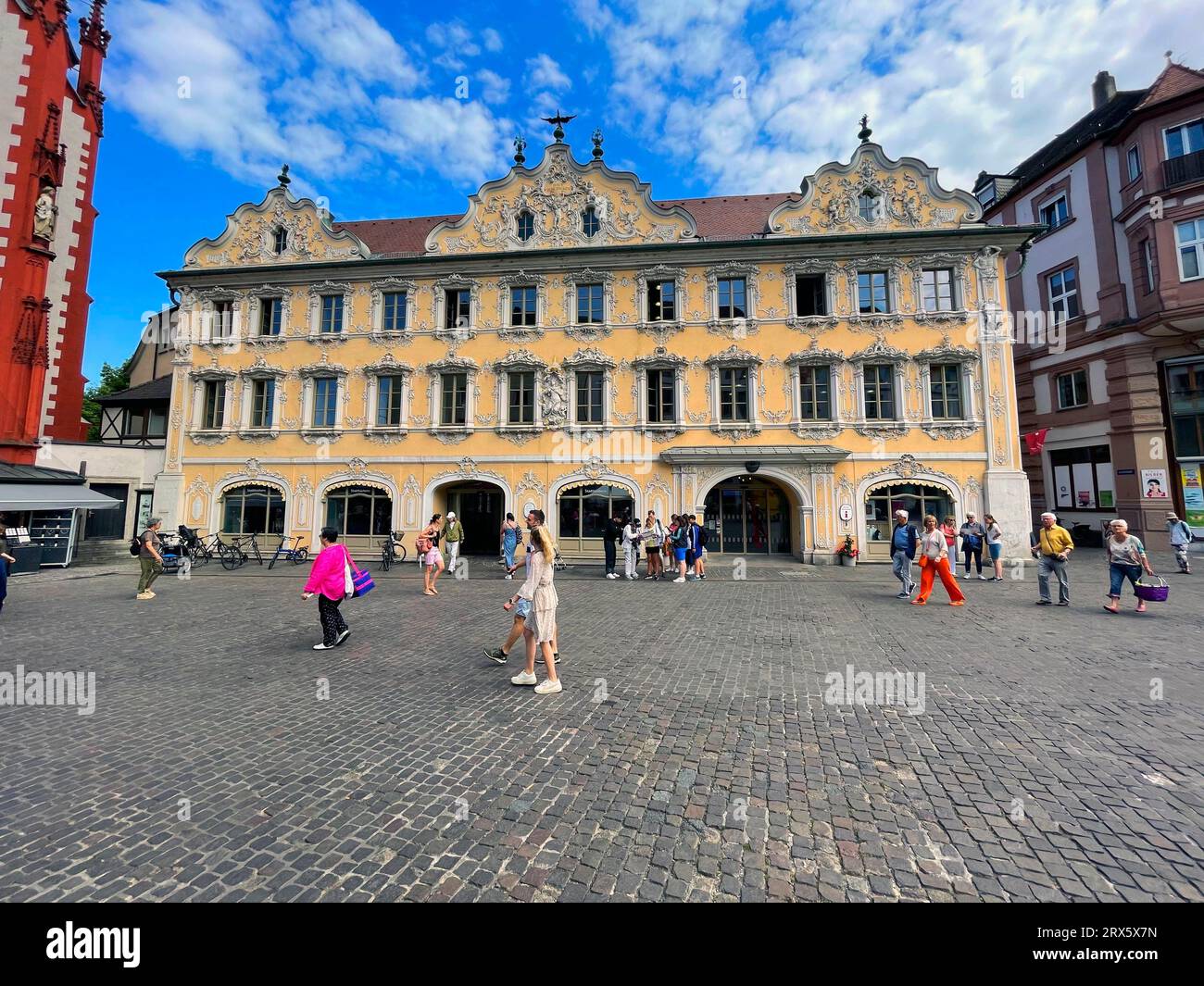 Stadtbibliothek, Altstadt, Würzburg, Unterfranken, Bayern, Deutschland Stockfoto