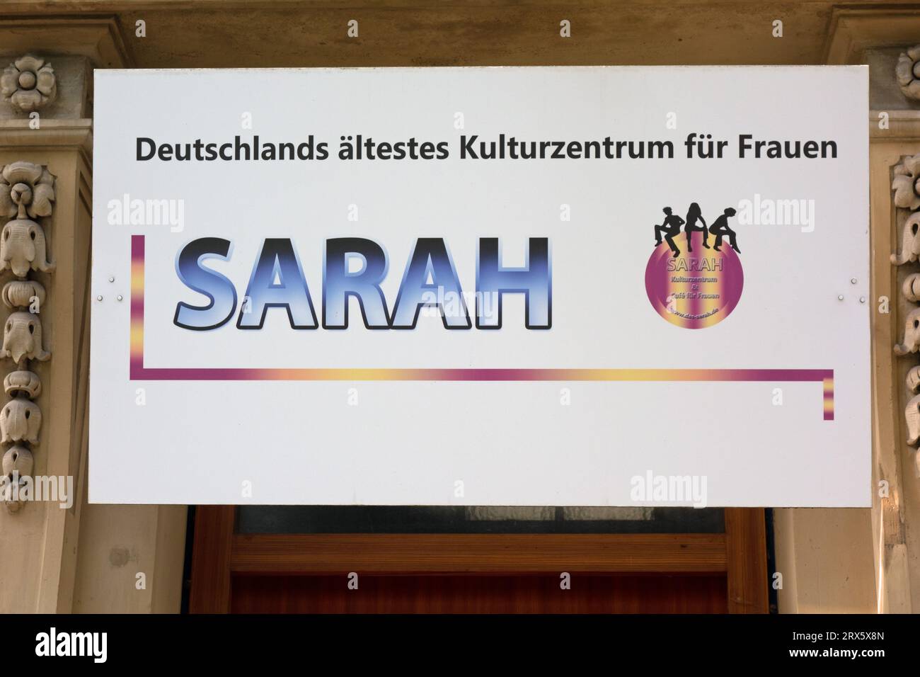 Das Café Sarah in Stuttgart wurde am 11. November 1978 gegründet. Es ist das älteste Kulturzentrum für Frauen in Deutschland Stockfoto