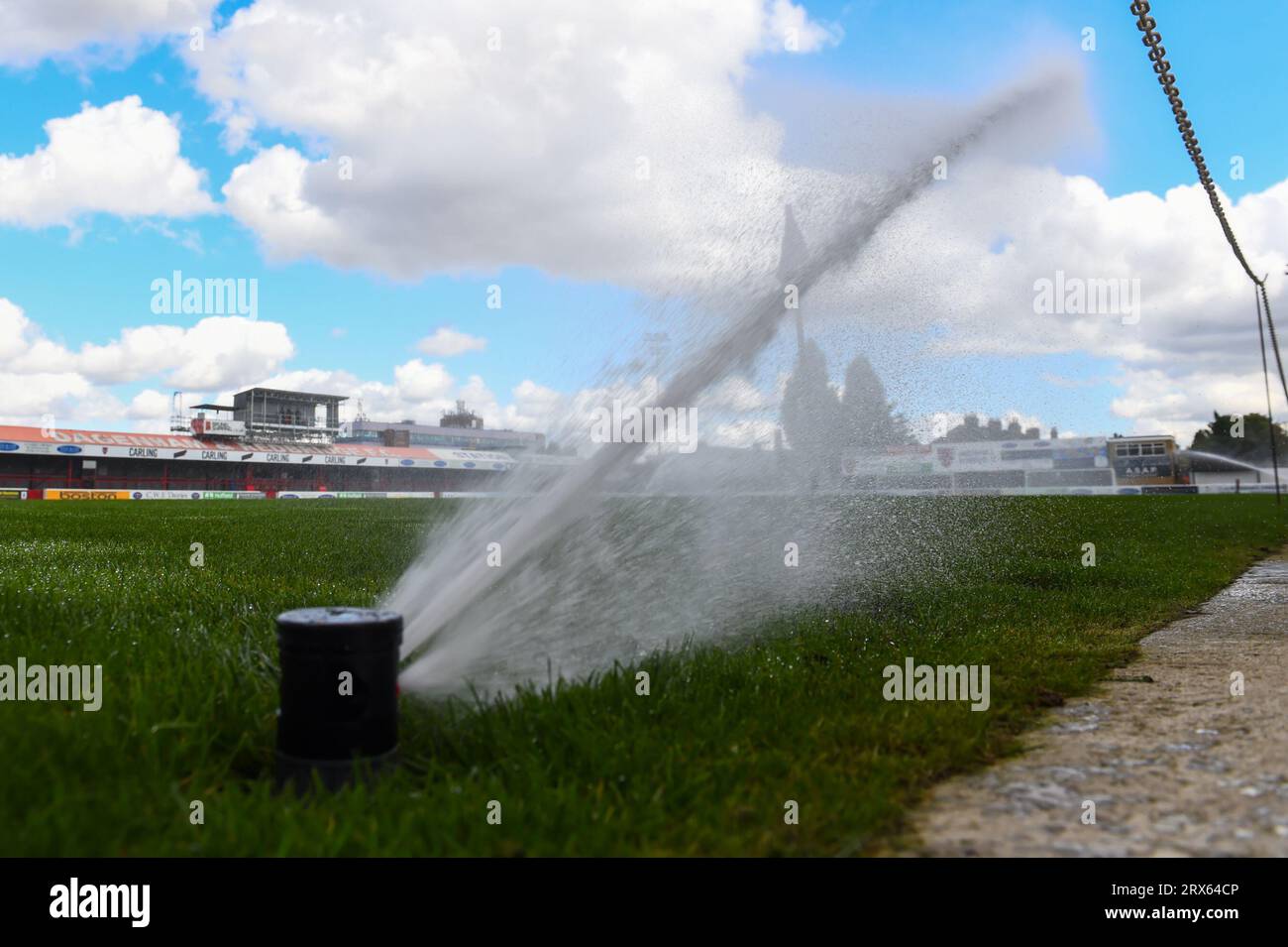 gis während des Spiels der Vanarama National League zwischen Dagenham und Redbridge und Hartlepool United im London Borough of Barking und Dagenham Stadium, London am Samstag, den 23. September 2023. (Foto: Kevin Hodgson | MI News) Credit: MI News & Sport /Alamy Live News Stockfoto