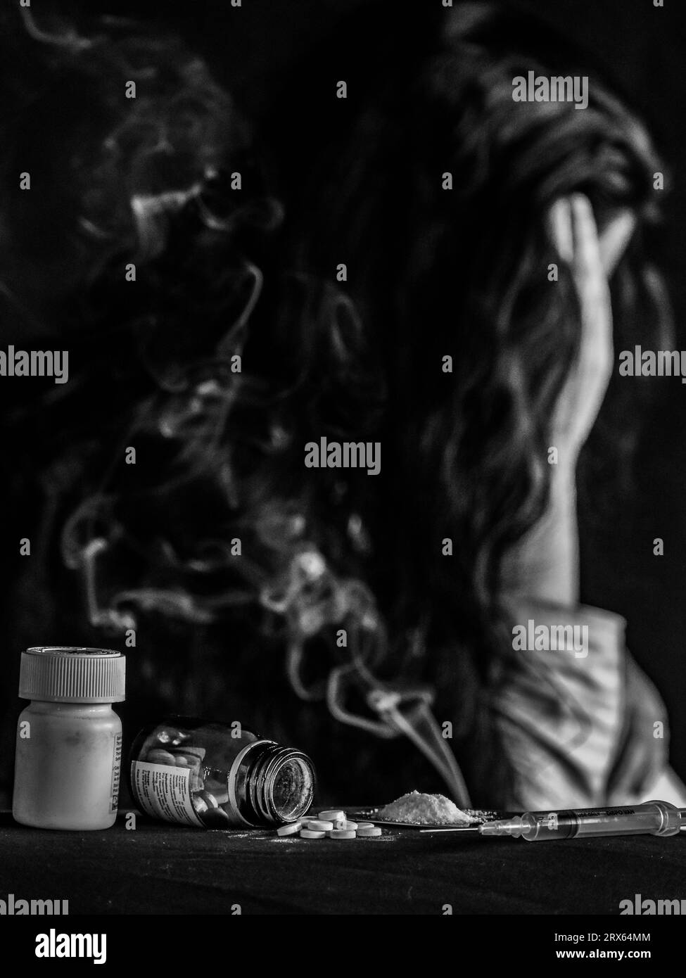 September 2023 | Enthüllung von Iqras Kampf: Ein Blick in das Leben eines weiblichen Drogenabhängigen Überlebenden. Foto: Dänischer Showkat Stockfoto