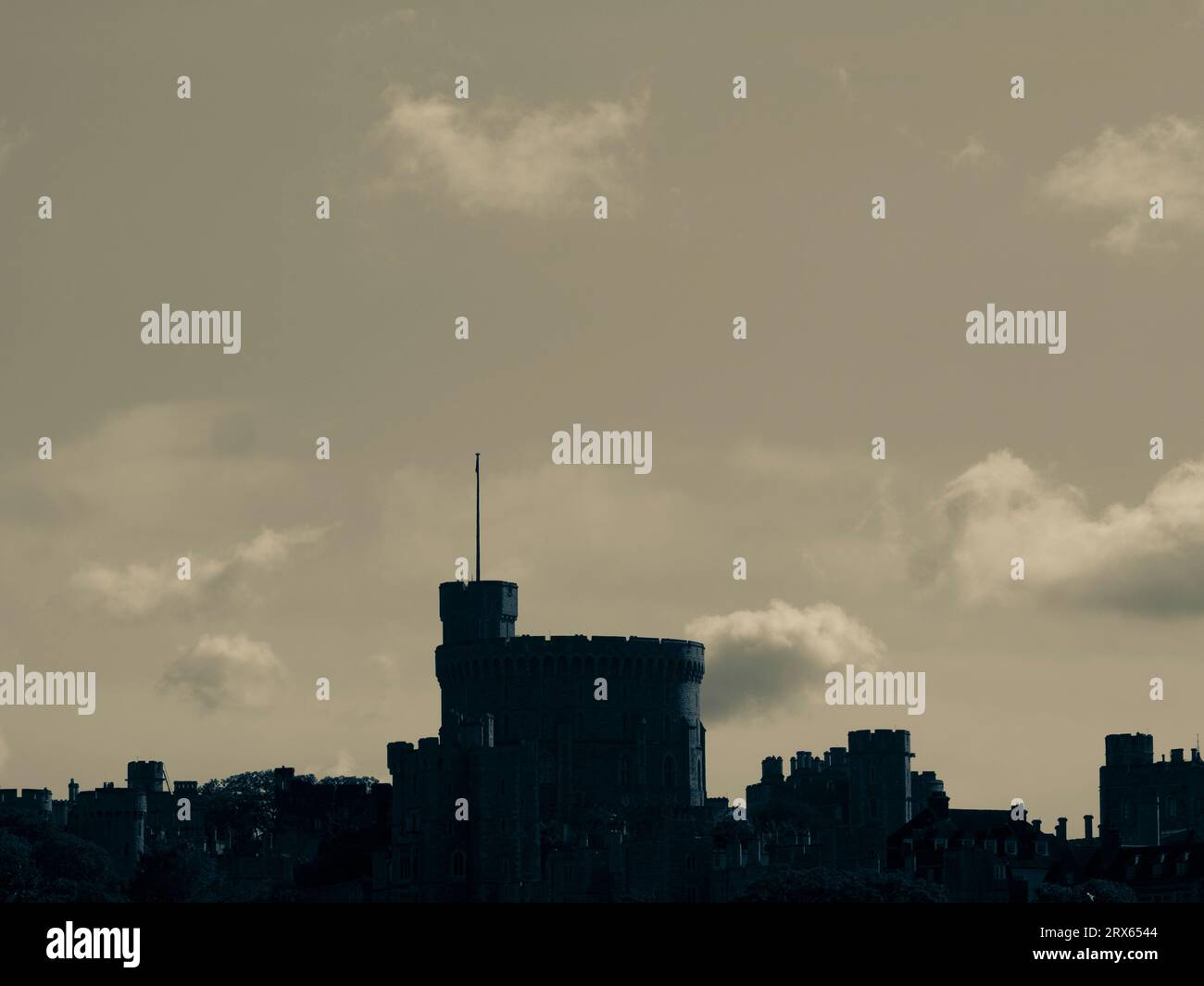 Skyline Windsor Castle, Windsor, England, Großbritannien, GB. Stockfoto