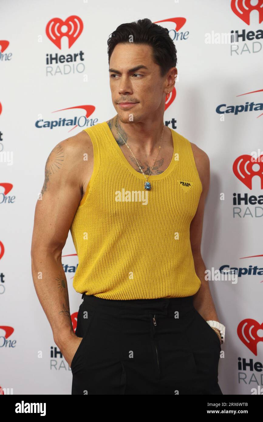 Tom Sandoval trifft am Freitag, den 22. September 2023, zum iHeartRadio Music Festival in der T-Mobile Arena in Las Vegas, Nevada, ein. Foto von James Atoa/UPI Stockfoto