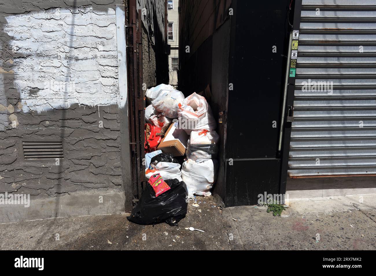 Garbage Yonkers NY Stockfoto