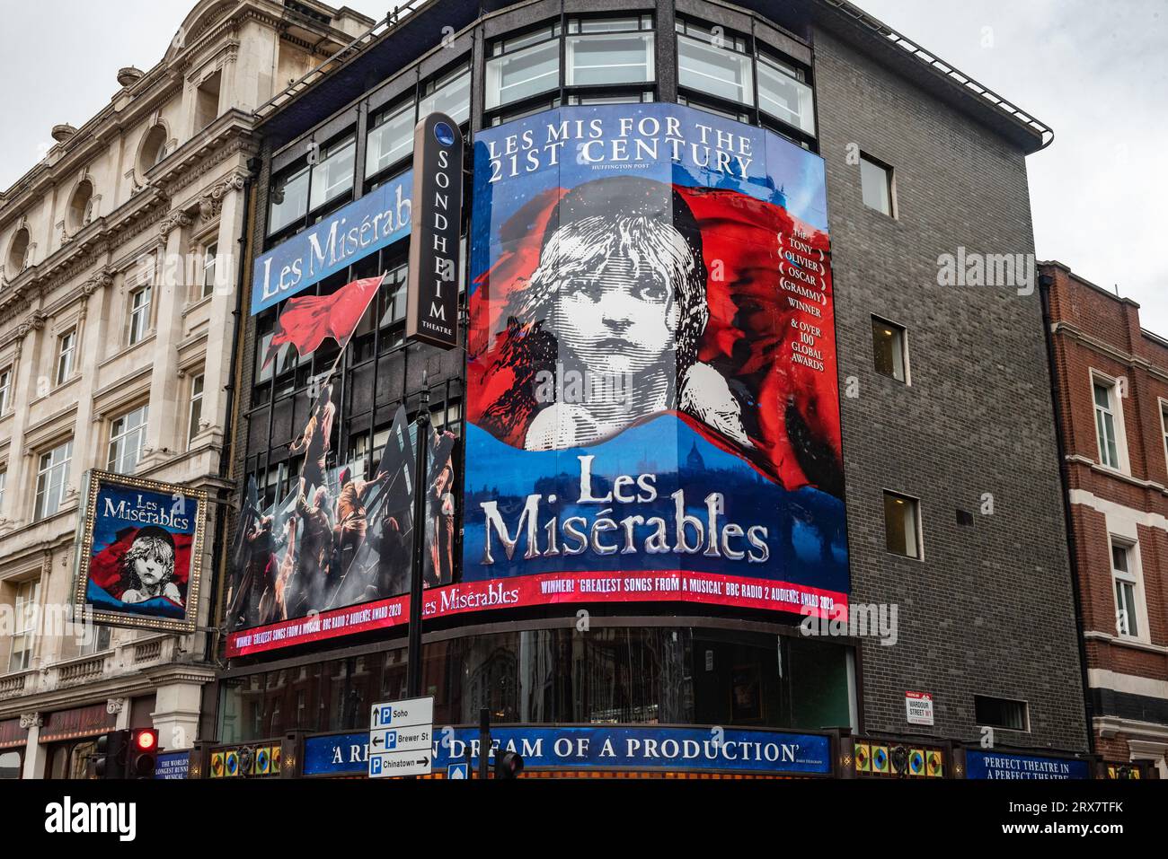 London, Großbritannien. August 2023. Les Misérables West End Musikproduktion im Sondheim Theater. (Foto: John Wreford/SOPA Images/SIPA USA) Credit: SIPA USA/Alamy Live News Stockfoto