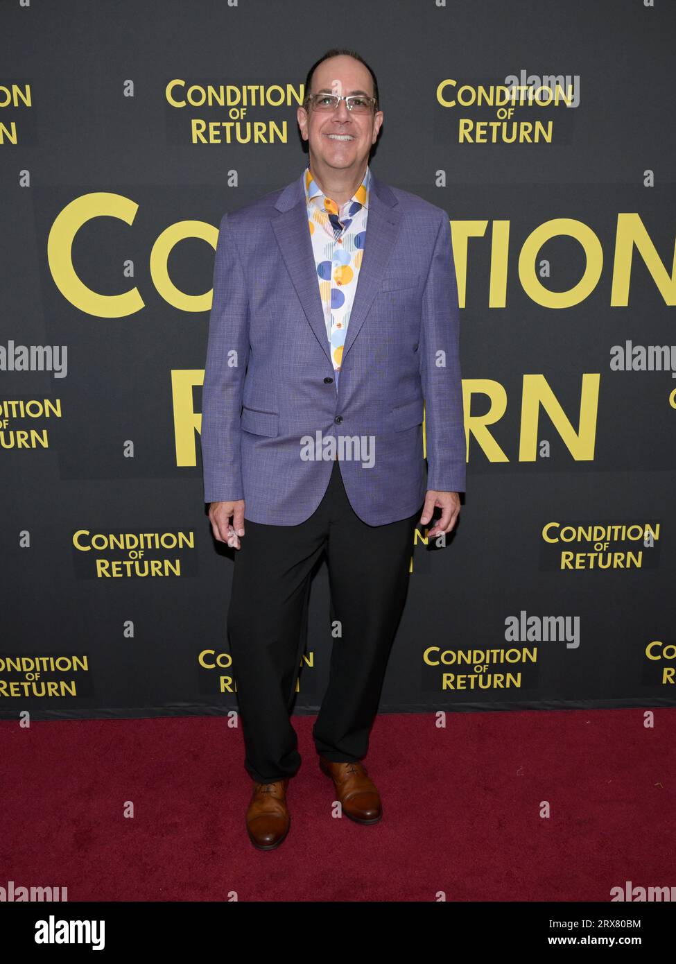 22. September 2023, Los Angeles, Kalifornien, USA: Marc Sterling nimmt an der Los Angeles Red Carpet Film Premiere für Condition of Return Teil. (Bild: © Billy Bennight/ZUMA Press Wire) NUR REDAKTIONELLE VERWENDUNG! Nicht für kommerzielle ZWECKE! Stockfoto