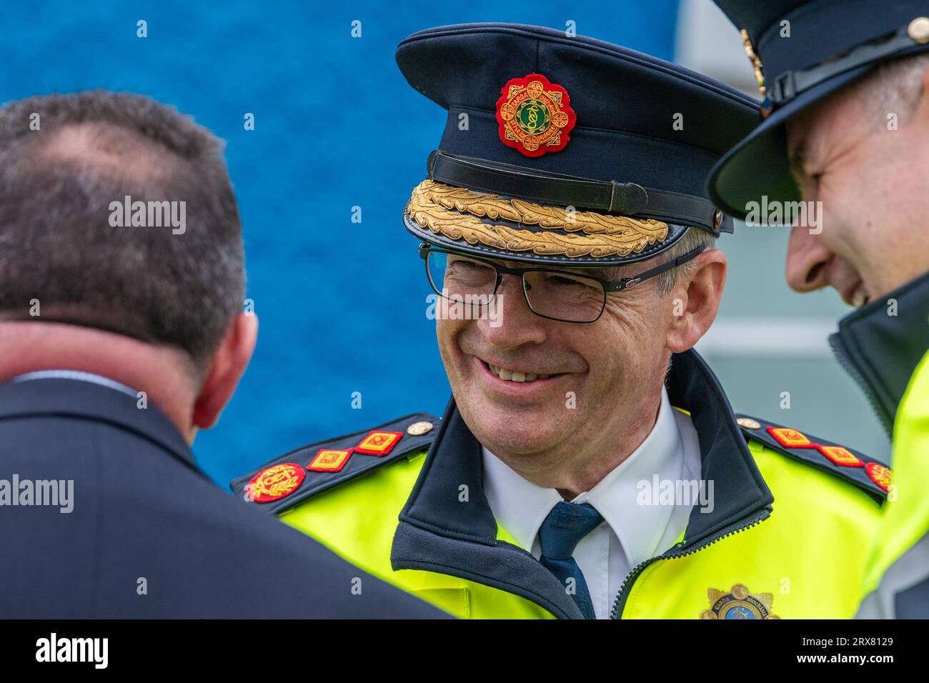 An Garda Siochána-Kommissar Drew Harris. Stockfoto