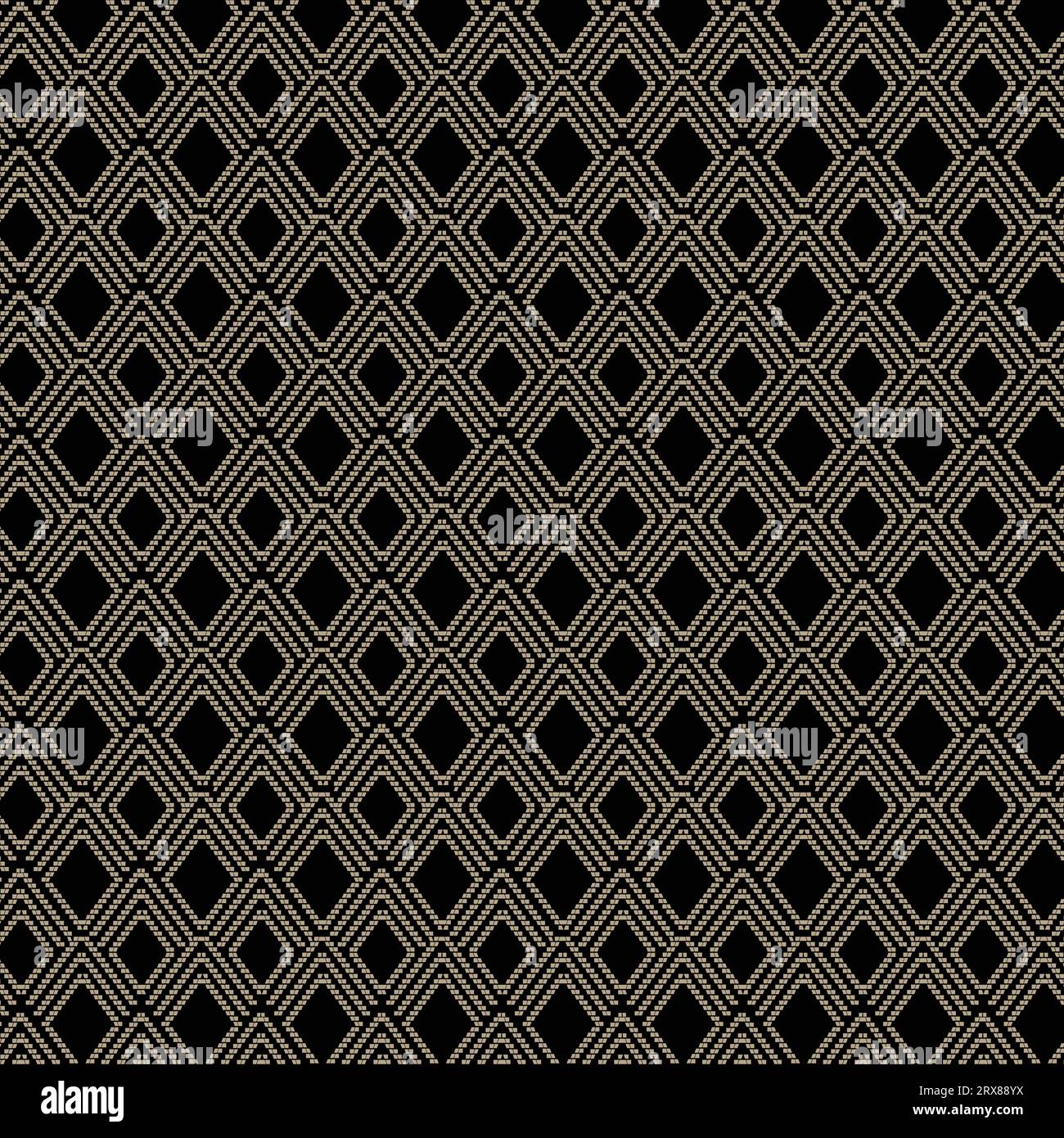 Ein schwarz-weißes Muster mit pyramidenförmigen Abstrakten Stock Vektor