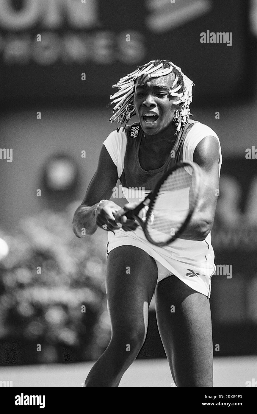 Venus Williams bei den Lipton Tennis Championships 1998 Stockfoto