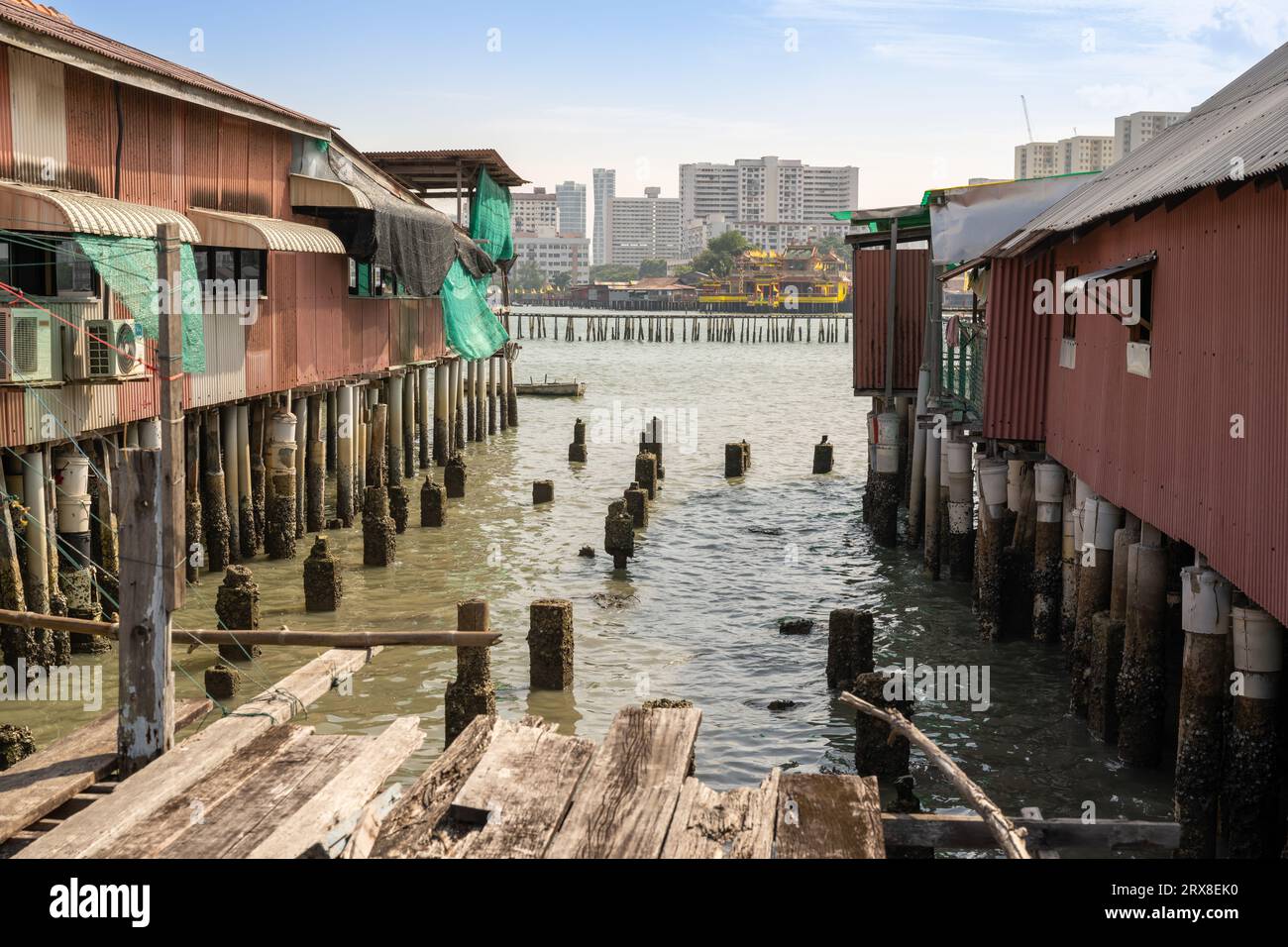 The Chew Jetty, Georgetown, Pulau Pinang, Malaysia Stockfoto