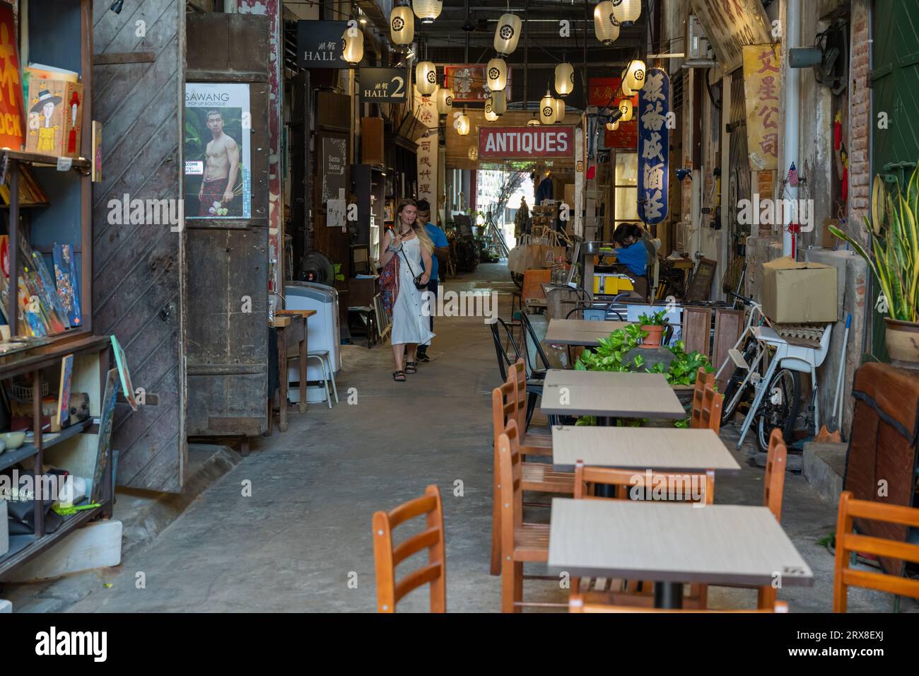 The Art Centre at Jetty 35, Georgetown, Pulau Pinang, Malaysia Stockfoto