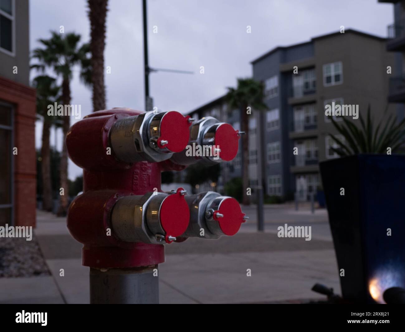 Städtischer Hydrant Stockfoto