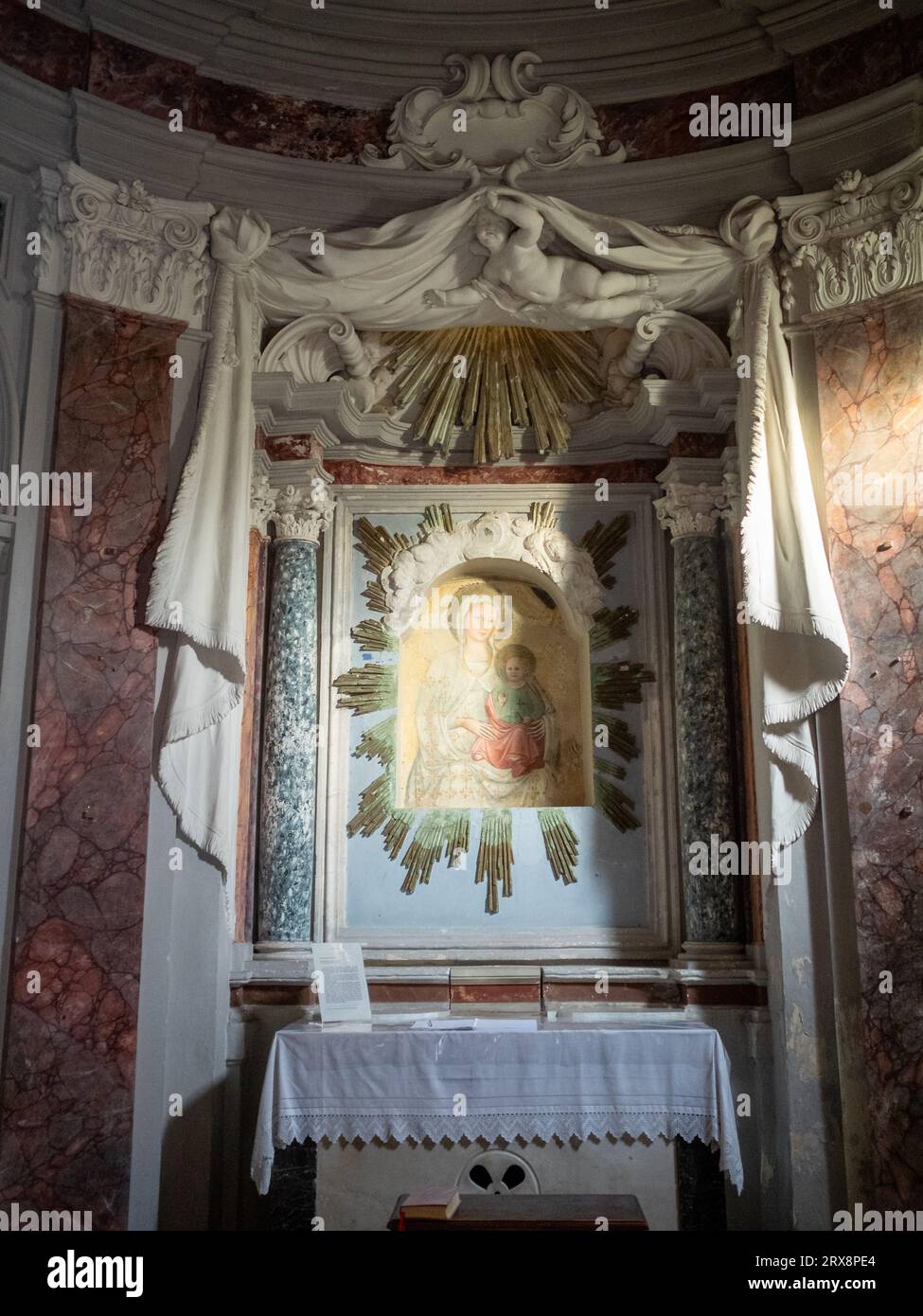 Parrocchia di Sant'Agnese Seitenkapelle, Montepulciano Stockfoto