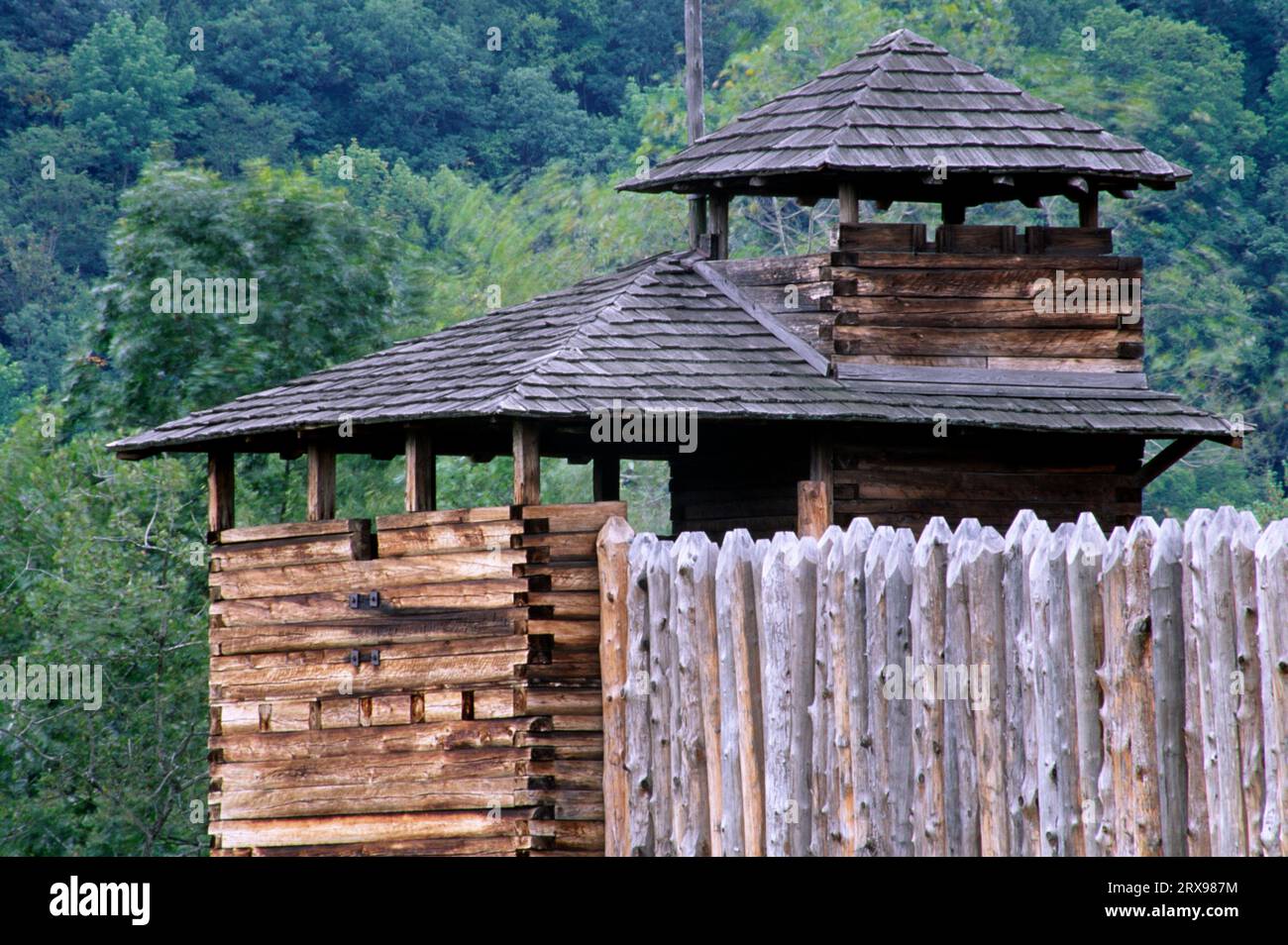 Fort Delaware Museum of Colonial History, Upper Delaware Wild and Scenic River, New York Stockfoto