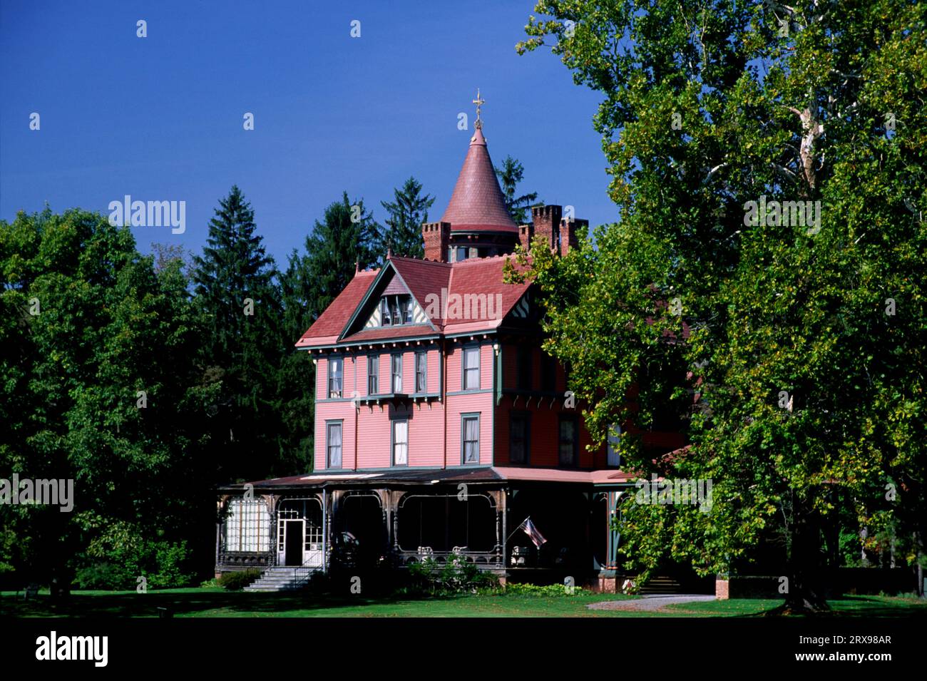 Main House, Wilderstein Hudson River Historic Site, Rhinebeck, New York Stockfoto