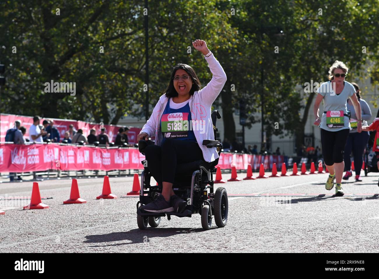 London, Großbritannien. September 2023. Vitality die Westminster Mile von 2023 feiert den 10. Jahrestag der olympischen Legacy-Veranstaltung 2012 im Green Park. Kredit: Siehe Li/Picture Capital/Alamy Live News Stockfoto