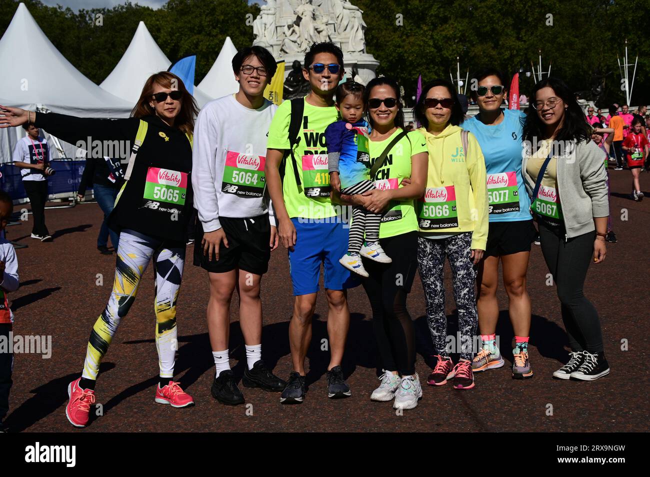 London, Großbritannien. September 2023. Vitality die Westminster Mile von 2023 feiert den 10. Jahrestag der olympischen Legacy-Veranstaltung 2012 im Green Park. Kredit: Siehe Li/Picture Capital/Alamy Live News Stockfoto