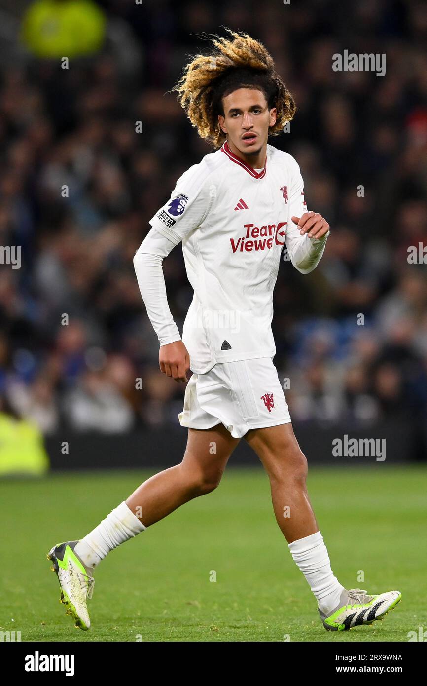 Burnley, Großbritannien. September 2023. Hannibal Mejbri von Manchester United während des Spiels in der Premier League in Turf Moor, Burnley. Auf dem Bild sollte stehen: Gary Oakley/Sportimage Credit: Sportimage Ltd/Alamy Live News Stockfoto