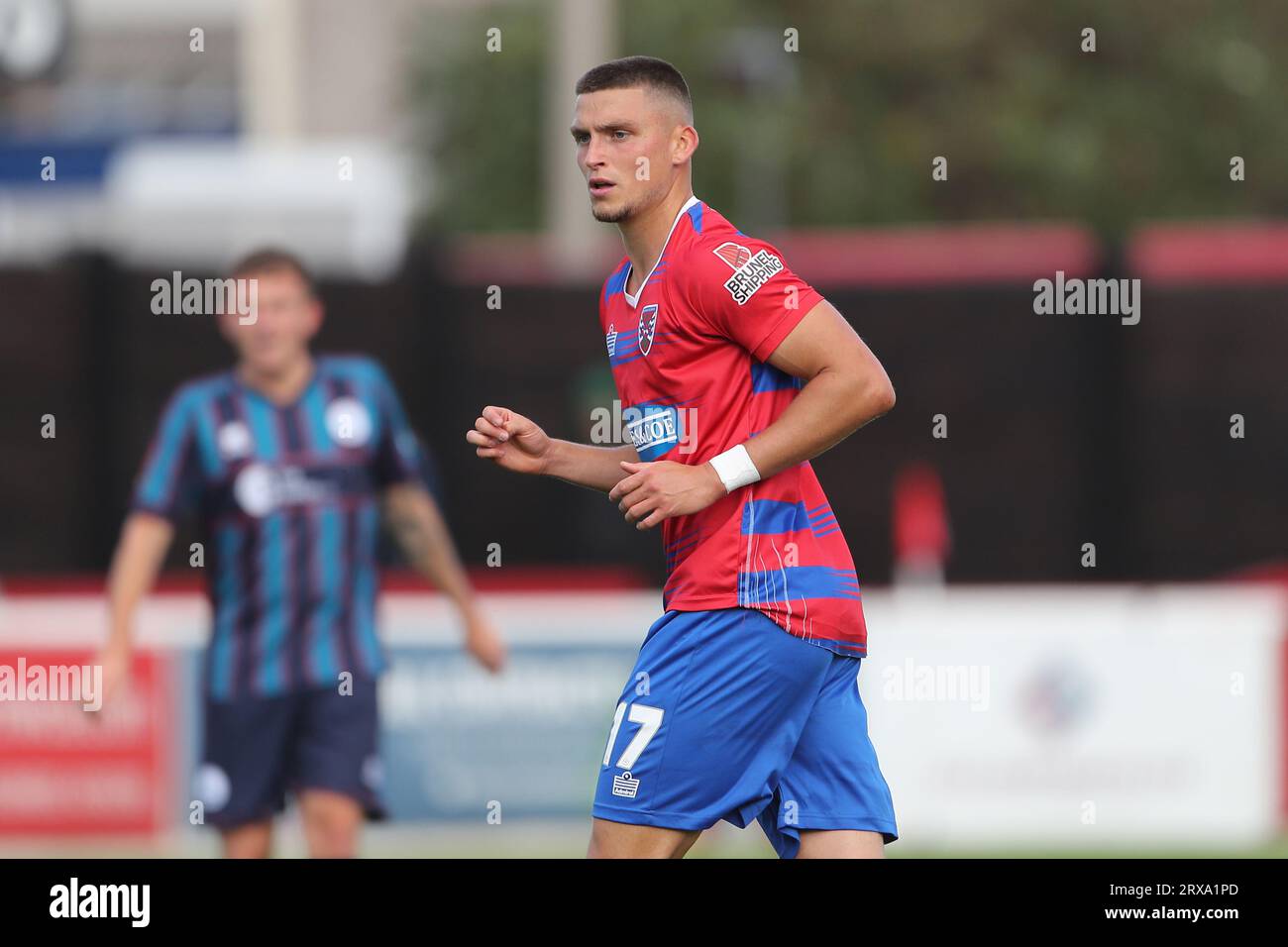 Charley Kendall aus Dagenham und Redbridge während Dagenham & Redbridge vs Hartlepool United, Vanarama National League Football im Chigwell Construc Stockfoto