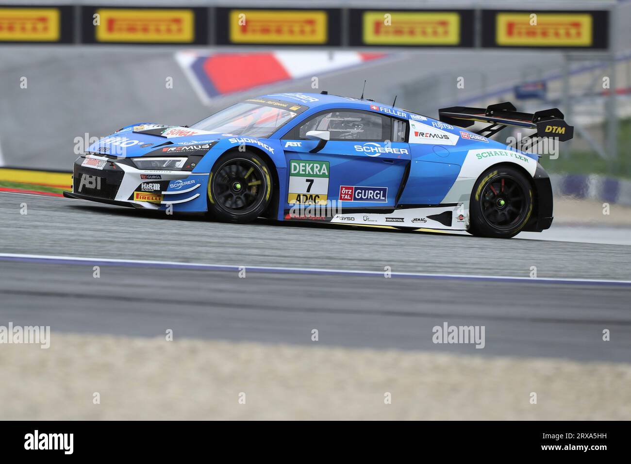 Spielberg, Österreich 23. - 24. September 2023: DTM - Red Bull Ring - 2023 im Bild: Ricardo Feller Audi R8 LMS GT3 EVO II ABT Sportsline) Stockfoto