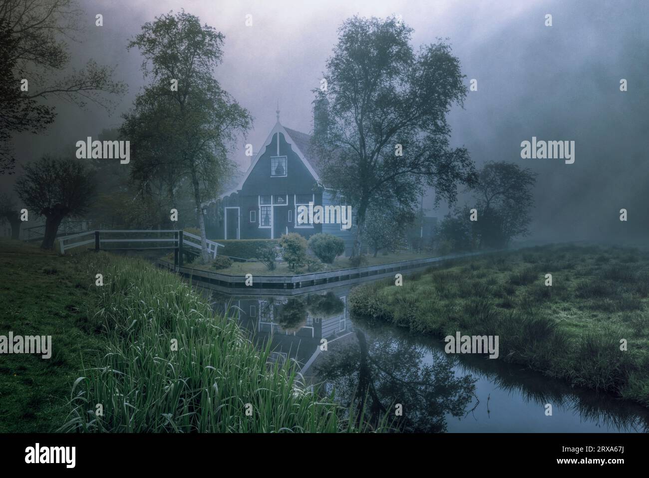 Traditionelles holländisches Dorf Zaanse Schans in Nordholland, Niederlande Stockfoto