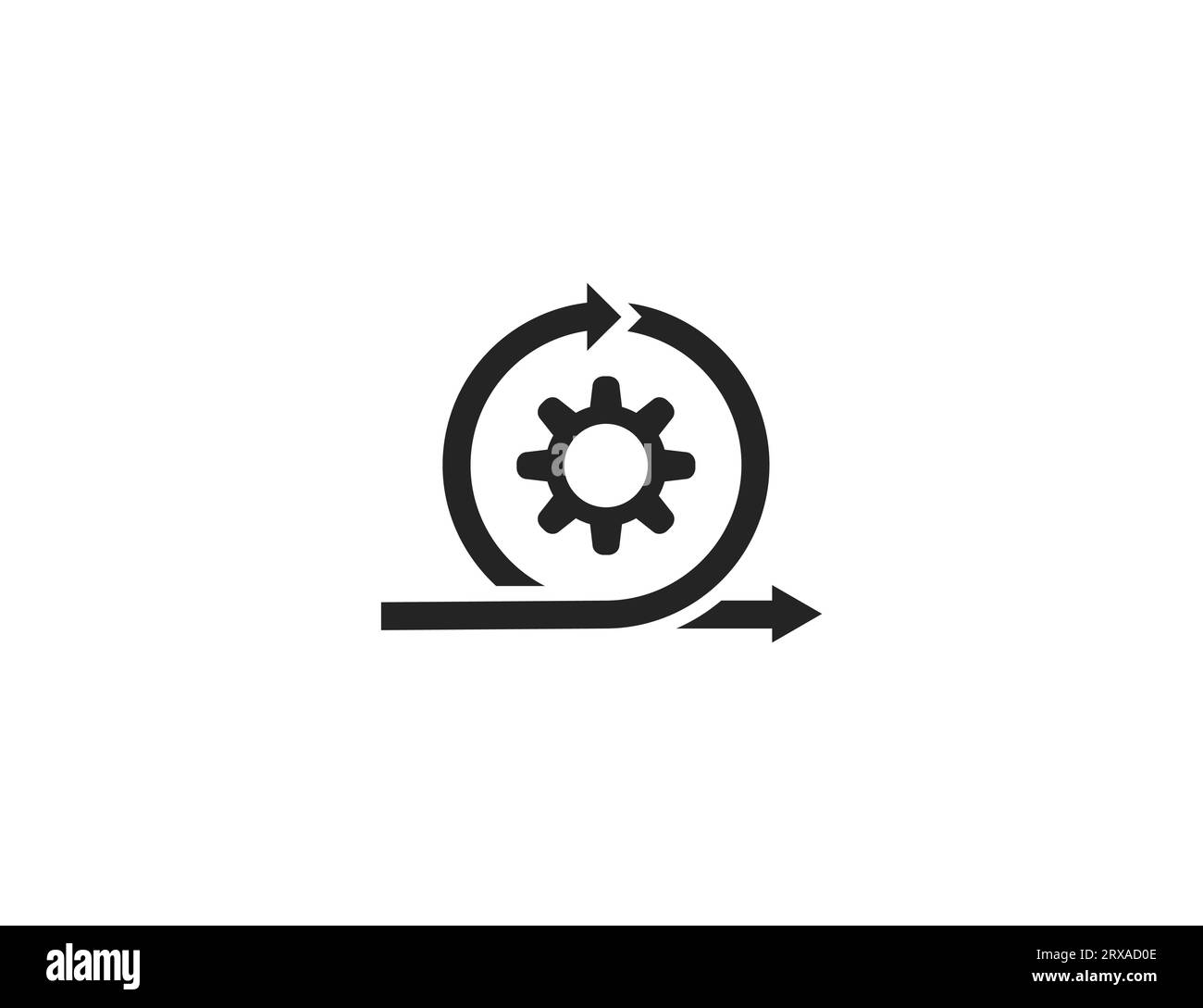 Agile Entwicklung, Plansymbol. Vektorillustration. Stock Vektor
