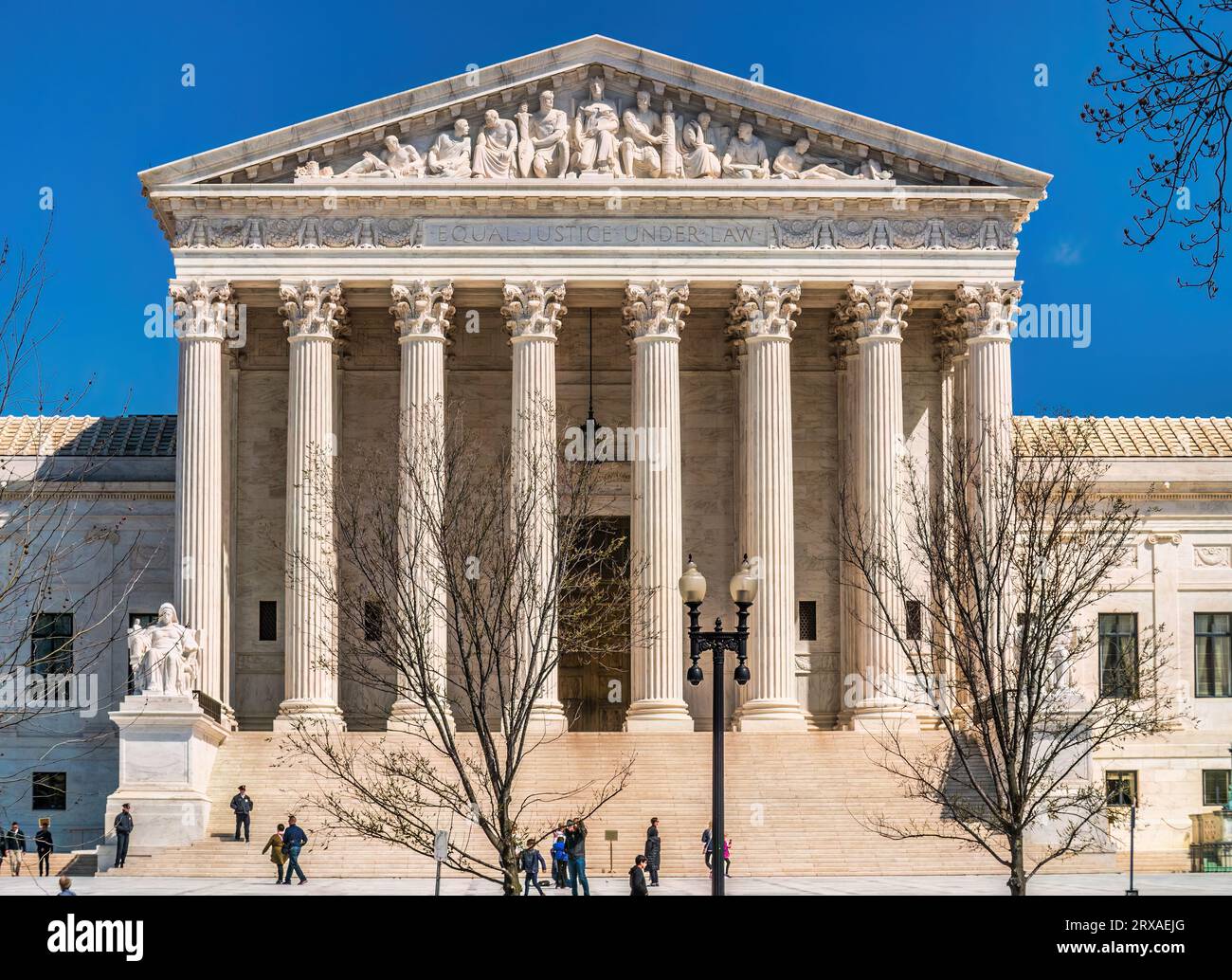 Gebäude des Obersten Gerichtshofs der USA Stockfoto