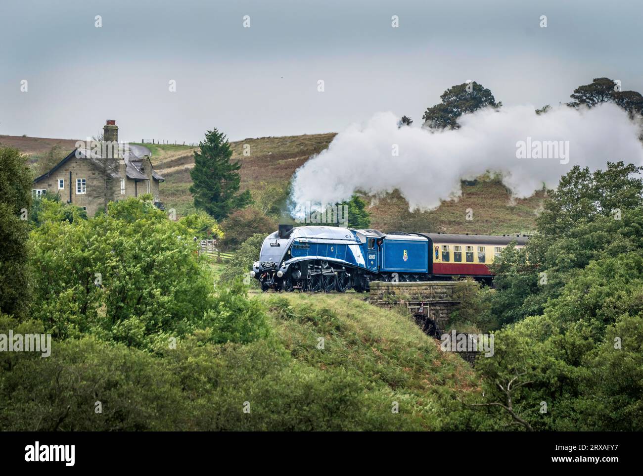 Während der North Yorkshire Moors Railway 50th Anniversary Steam Gala um XXXXX. Bilddatum: Sonntag, 24. September 2023. Stockfoto